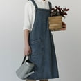 thumbnail image 4 of Vjnyvs Work Apron Unisex Denim Apron with Pocket Adjustable Denim Apron Multi Purpose Apron Durable Chef Apron for Cooking Baking Bbq Gardening, 4 of 7