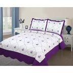 Better Homes and Gardens Purple Blossom Quilt Collection - Walmart.com
