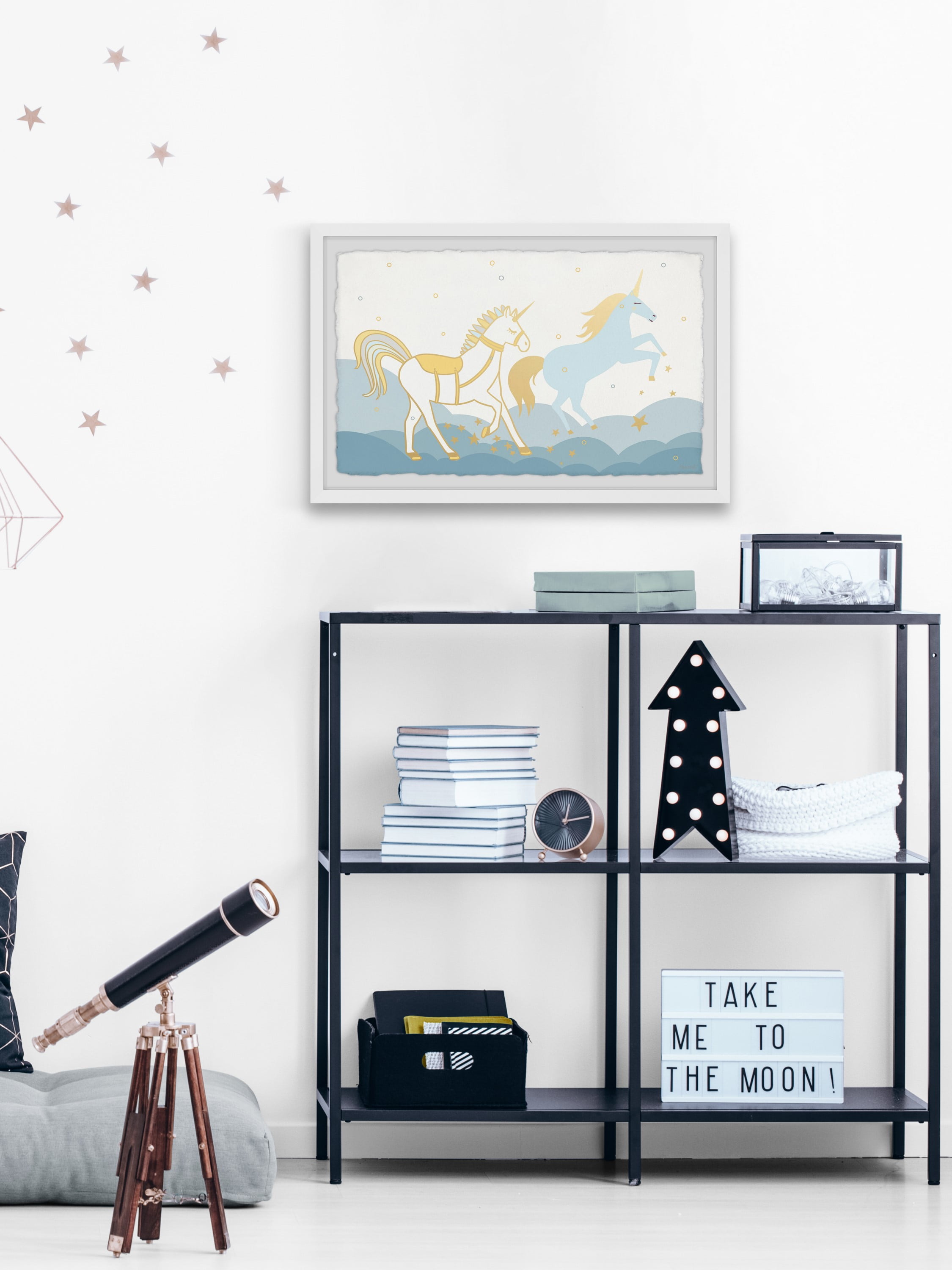 Marmont Hill The Unicorns Are Coming Framed Wall Art