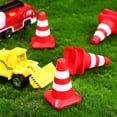 thumbnail image 3 of OULII 30 Pcs Traffic Sign Toys Mini Traffic Cones Plastic Red Learning Transportation Knowledge, 3 of 8
