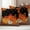 Black Orange, variant on Orange Pumpkins Fall Outdoor Waterproof Pillow Covers, Thanksgiving Maple Leaf Autumn Retro Decorative Square Throw Pillowcase Sofa Cushion Sham for Patio/Couch/Chair, 26"x26" 2 Pack