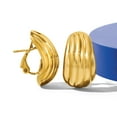 thumbnail image 6 of Ross-Simons Italian 18kt Yellow Gold Grooved Earrings, Women's, Adult, 6 of 7