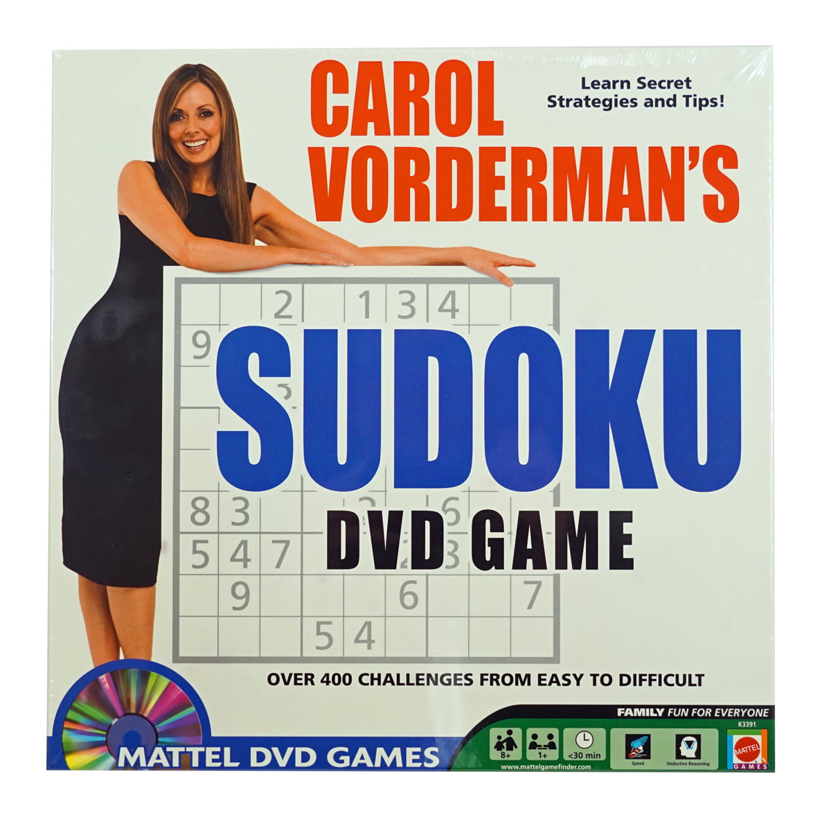 Carol Vorderman's Sudoku DVD Game - Play on your Television - Includes DVD & Puzzle Sheets