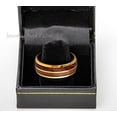 thumbnail image 4 of Jewelry Avalanche Dome Gold Tungsten Wedding Band with Koa Wood Inlay, Mens Engagement Ring 8MM, 4 of 4