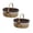A675 D 10.2x9.8x7.9" 2Pack, variant on 2Pcs Wicker Picnic Basket With Removable Liner, Empty Picnic Baskets With Lid, Vintage-Style Picnic Hamper With Folding Woven Handle For Picnic, Camping, Outdoor, Halloween, Thanks Giving, Birthday