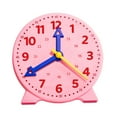 thumbnail image 2 of Yinanstore Learning Clock for Kids Convenient Basic Math Development Realistic Kids Table Clock Toy Telling Time for Children Homeschool Pink, 2 of 8