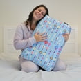 thumbnail image 3 of Memory Foam Fun Pillow with Cool-to-the-Touch Cover, Standard/Queen, Blue Friendship Bracelet 2 Pack, 3 of 8