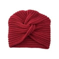 thumbnail image 3 of KLOY2K Women's Bohemian Turban Hat, Knit Slouchy Beanie for Cancer Patients, Soft Stretch Red Universal Fit, 3 of 6