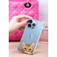 thumbnail image 3 of WIRESTER Soft TPU Clear Case Slim Protective Cover for Apple iPhone 13 Pro 6.1" 2021, Animal Orange Tabby Kitten Cat, 3 of 3