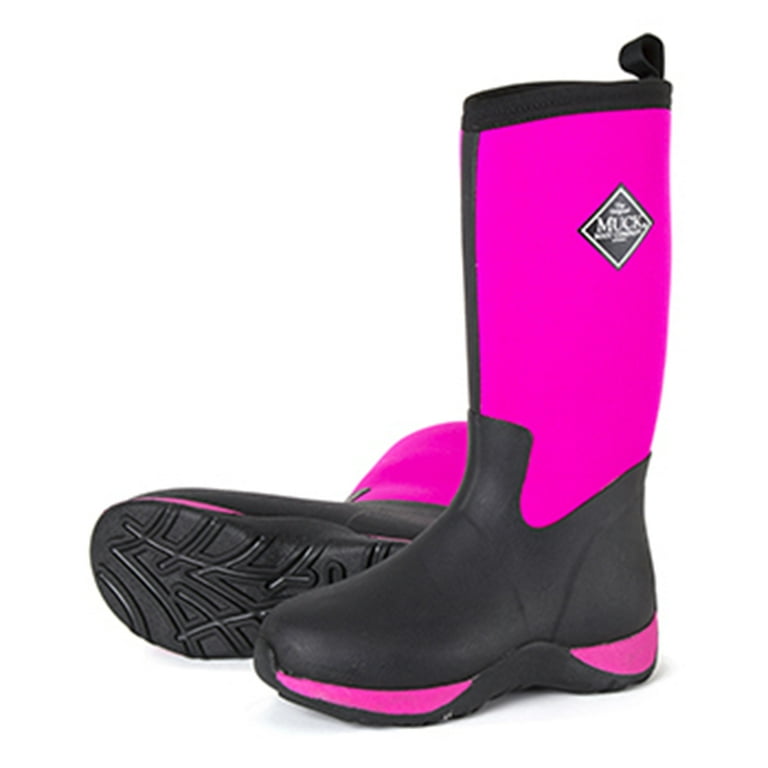 Girls pink top muck boots