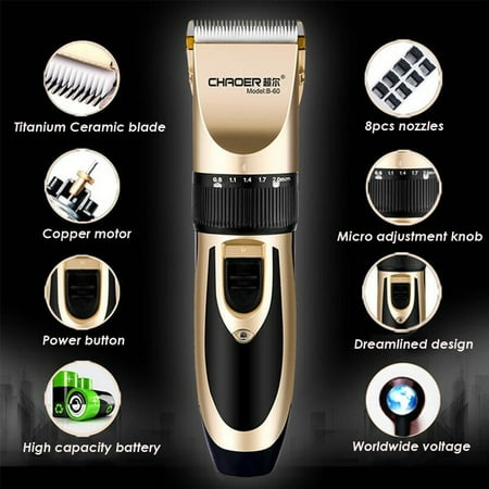 Hallolure Cordless Beard Hair Trimmer Clipper 5 Fine Tuning