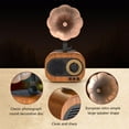 thumbnail image 5 of RnemiTe-amo Wireless Bluetooth Mini Portable Speaker,Vintage Bluetooth Speaker B5 Imitation Gramophone Home Decoration,Subwoofer Wood Grain Small Speaker,Can Be Placed On The Desk For Decoration, 5 of 7