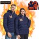thumbnail image 1 of Chaquetas y abrigos casuales de manga larga con capucha, con USB, temperatura constante, calefactables, resistentes al viento, talla grande, para hombre y mujer, invierno, 4 unidades, 1 of 5