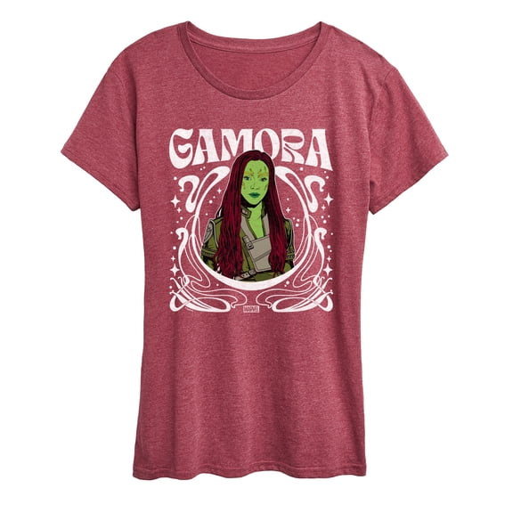 Marvel Guardians of the Galaxy - Gamora Art Nouveau - Women's Short Sleeve Graphic T-Shirt