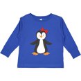 thumbnail image 3 of Inktastic Cute Penguin, Little Penguin, Penguin with Bow Boys or Girls Long Sleeve Toddler T-Shirt, 3 of 5