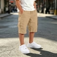 thumbnail image 2 of JAJAHO Boys Summer Cargo Shorts Drawstring Elastic Waist Jogger Athletic Shorts With Multi Pockets Kids Teens Sports Clothes 5-16Y, 2 of 5