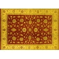thumbnail image 1 of Ahgly Company Machine Washable Indoor Rectangle Oriental Yellow Industrial Area Rugs, 5' x 8', 1 of 4
