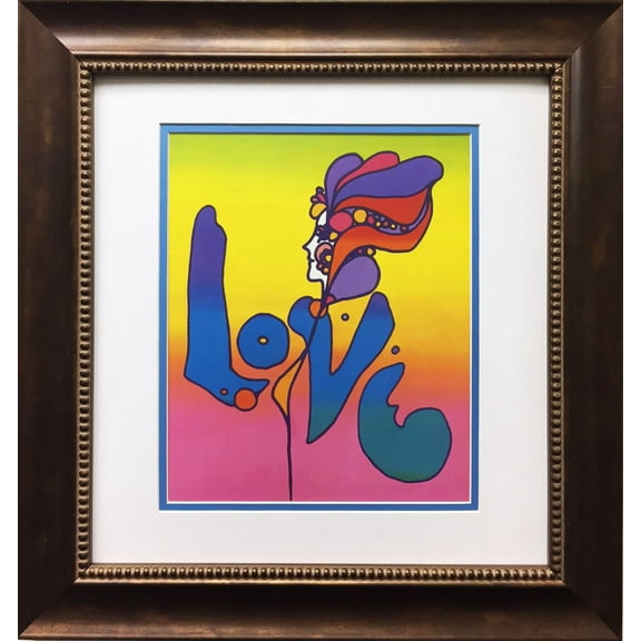 Peter Max "Love" Newly Custom Framed Print Art POP psychedelic Neo-expressionism Generic