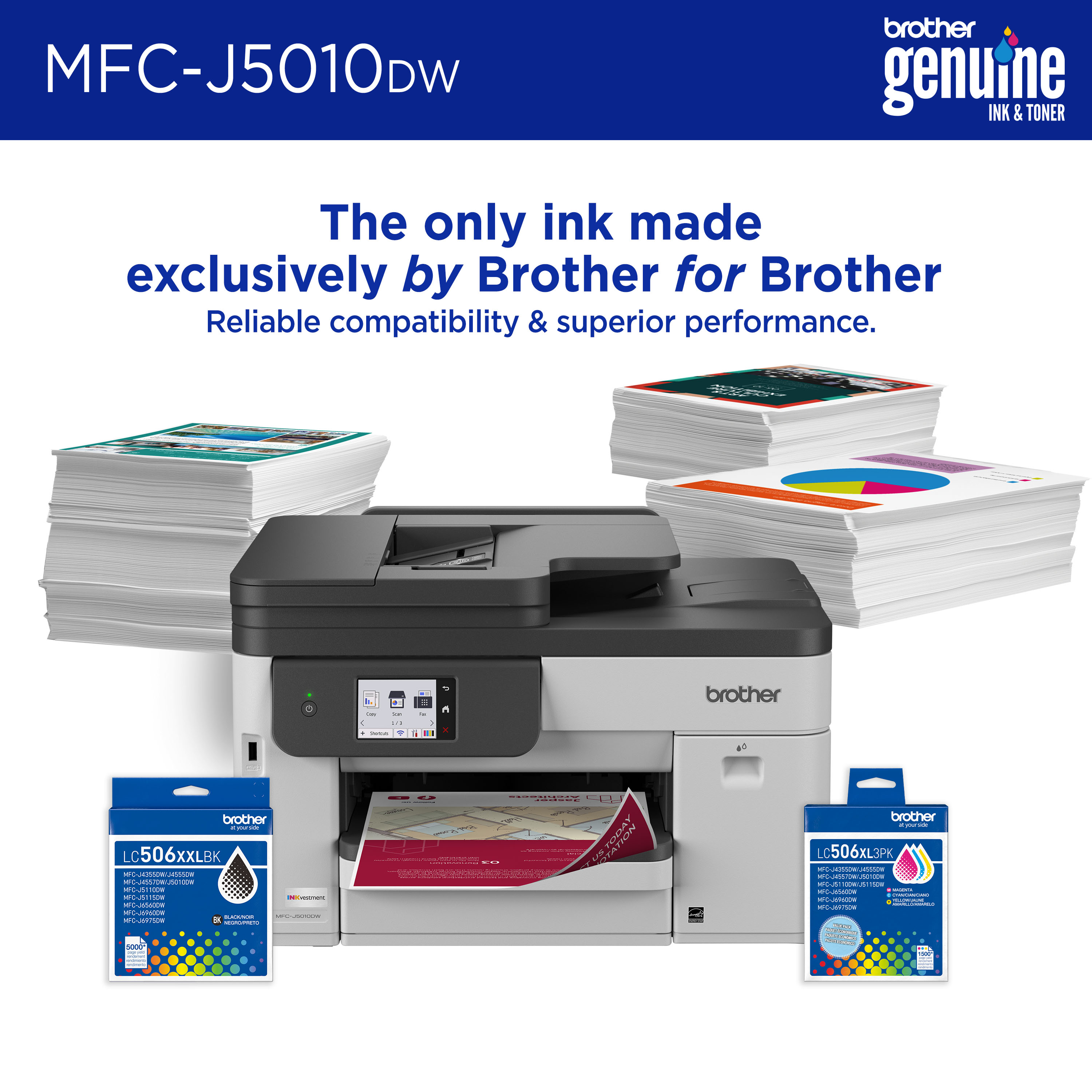 Brother INKvestment MFC-J5010DW Wireless All-in-One Printer photo 7