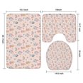 thumbnail image 3 of Rainbow Princess Castle Pattern Bathroom Rugs Sets 3 Piece,Toilet Cover Set,Absorbent Non Slip Bathroom Mats Sets with U-Shaped Contour Rug Toilet Rug Set, 3 of 5