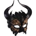 thumbnail image 2 of Forum Novelties Mythical Creature Minotaur Adult Costume Half Face Mask, 2 of 2
