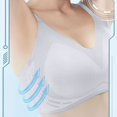 thumbnail image 2 of Zpanxa Womens Bras Wireless Seamless Push-up Padded Full Coverage with Adjustable Straps Breathable Everyday T-Shirt Bra White 36BC, 2 of 7