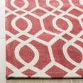 thumbnail image 3 of Contemporary Rug - Cedar Brook Cotton Pile -Coral/Ivory-Color:Coral/Ivory,Design:Contemporary,Shape:Large Rectangle,Size:11'L x 8'W, 3 of 5