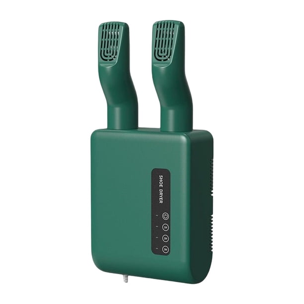 Secador de botas,Secador de zapatos para botas montado en la pared con calor,Secador de zapatos eléctrico ajustable de secado rápido,Dispositivo Deshumidificador Temperatura Verde
