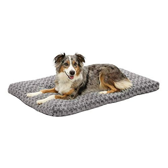 Plush Dog Bed Ombré Swirl Dog Bed & Cat Bed Gray 40L x 27W x 2.5H - Inches for Large Dog Breeds,42 inch