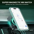 thumbnail image 2 of Magnetic Clear Back Case for iPhone 14 Pro Max, Compatible with MagSafe Wireless Charging TPU Bumper Slim Fit Drop Protective Lightweight Translucent Phone Cover for iPhone 14 Pro Max, Mint, 2 of 7