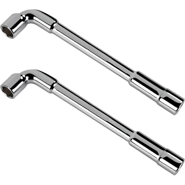 2 Pcs Clé Hexagonale en Forme de L 11mm, Clé Double Multifonction Tubulaire pour Machine à Laver, Ligne de Conduite, Réparation de Vélo