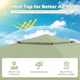 thumbnail image 6 of Costway 10x17 FT Pop Up Canopy Tent with Dual Adjustable Awnings, Silver-Coated Fabric Green, 6 of 11