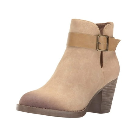 Bc Footwear Women's Cuddle Ankle Bootie, Taupe, Size 10.0