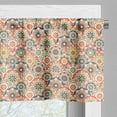 thumbnail image 3 of Ambesonne Geometric Valance Pack of 2, Floral Old Display, 54"X18", Multicolor, 3 of 5