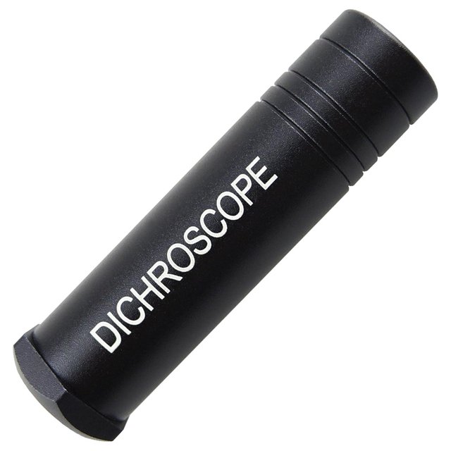 Dicroscopio de Calcita para Gemas, Gemas Tricoicas, Pruebas Gemológicas, Espectroscopio Portátil Pesado para Gemas de 15 mm de Diámetro