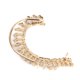 thumbnail image 3 of 1PC Rock Punk Clear Rhinestone Decor Ear Cuff Wrap Pendiente para El Oído Izquierdo, 3 of 7