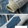 thumbnail image 5 of XQYLOS Boys Girls Denim Jackets Jean Patchwork Jackets Long Sleeve Hooded Zipper Overcoat Casual Lightweight Fall, 5 of 9