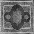 thumbnail image 1 of Ahgly Company Indoor Square Medallion Gray Traditional Area Rugs, 6' Square, 1 of 1