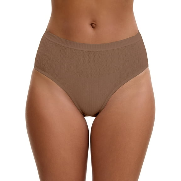 Unique Bargains Women's High Waist Tummy Control Briefs Underwear M Gray
