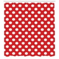 thumbnail image 3 of Ambesonne Retro Shower Curtain, Pop Art White Polka Dots, 69"Wx75"L, Vermilion White, 3 of 3