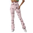 thumbnail image 2 of ZHUGeLI Women Seamless Flare Yoga Pants Tie Dye Leggings for Women High Waist Bootcut Leggings Scrunch Butt Workout Leggings, 2 of 6