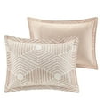 thumbnail image 6 of INK+IVY Ellipse 3 Piece Full/Queen Cotton Jacquard Duvet Cover Set Blush, 6 of 6