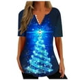 thumbnail image 2 of Women Short Sleeve Christmas gift Durable Leisure Chiffon Thin section Loose Fitting Fashion Sexy Lining Pink Trendy Short Sleeve Size 2XL, 2 of 6