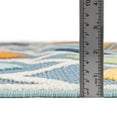 thumbnail image 5 of Unique Loom Aruba Outdoor Collection Area Rug - Noord (7' x 10' Rectangle Blue/Gray), 5 of 7