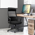 thumbnail image 2 of Costway Adjustable Mesh Office Task Chair Heating Lumbar Support Headrest Black, 2 of 10