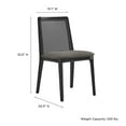 thumbnail image 3 of Monarch Dining Side Chair in Black Black Gray, 3 of 9