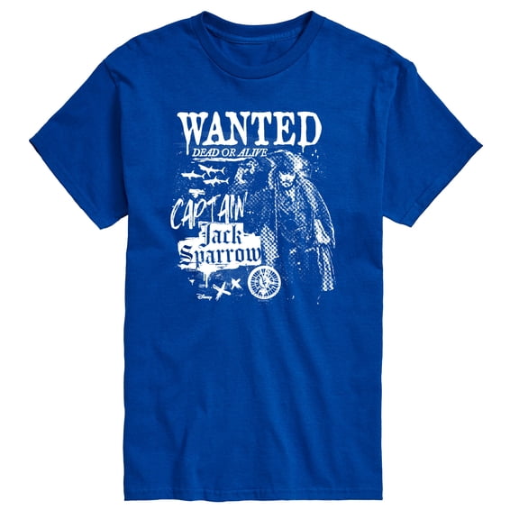 Pirates of the Caribbean - Jack Sparrow Wanted - Men's Short Sleeve Graphic T-Shirt