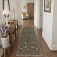 thumbnail image 4 of GENIMO 8'x10' Area Rug for Living Room, Large Machine Washable Non Slip Low Pile Rug for Bedroom Dining Room, Soft Artistic, Dusty Green, 4 of 7
