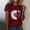 Wine, variant on CLOISE Short Sleeve Tops for Women Summer Plus Size Shirts Crewneck Casual Pullover Graphic Blouses Green