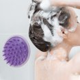 thumbnail image 2 of Unique Bargains 1 Pc Bunny Bent Hair Shampoo Brush for Head Massage 3.54"x3.15"x2.95" Purple, 2 of 6
